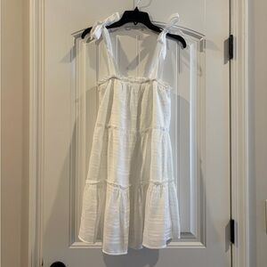 Altar'd State White Tie Strap Sundress